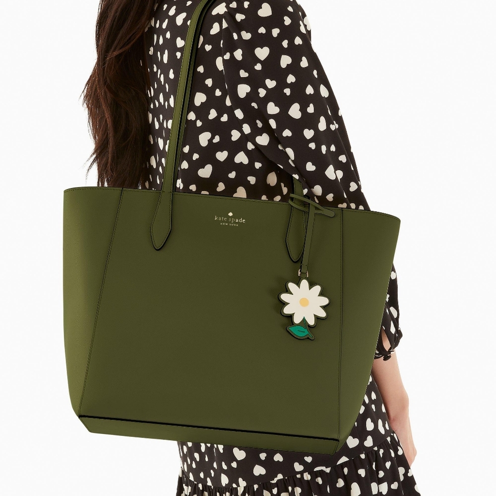 ♠️ kate spade ♠️ Dana Large Leather Tote Bag, Enchanted Green